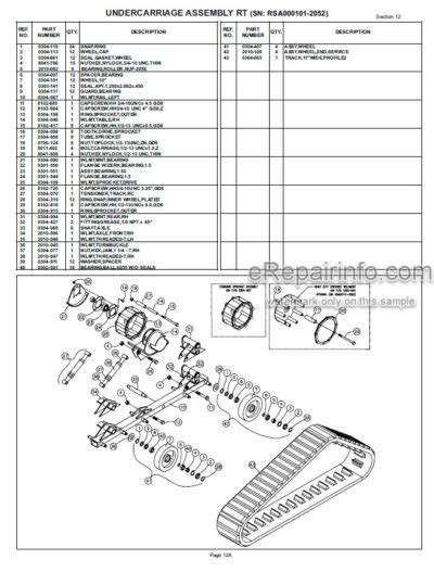 asv rc 50 parts diagram